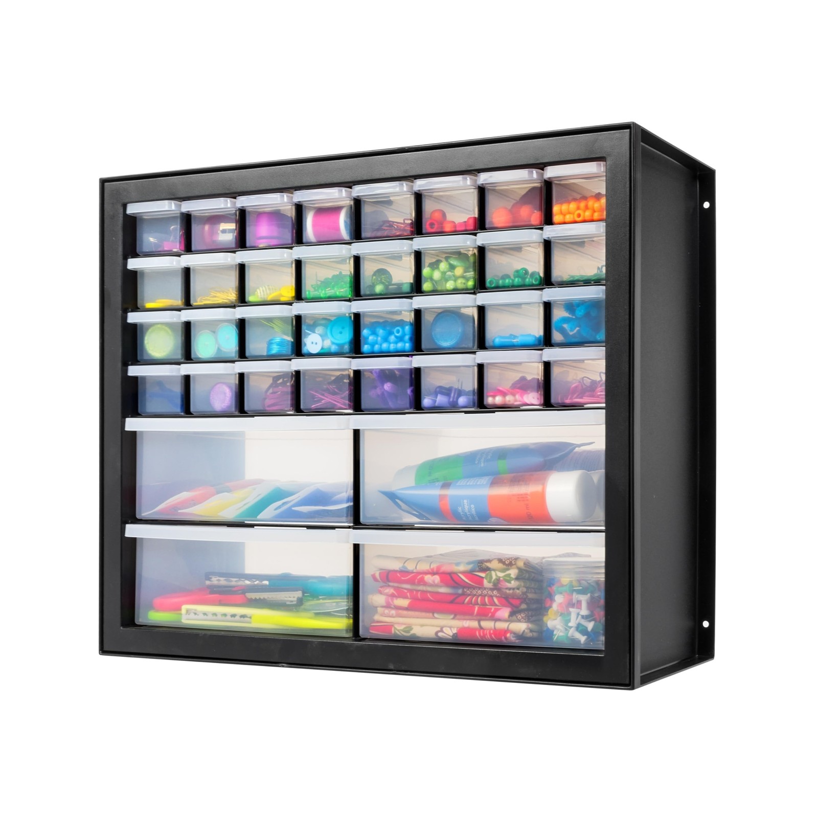 IRIS USA Screw Tool Organizer Small Parts Cabinet, 36-Drawer, Electronics Har...
