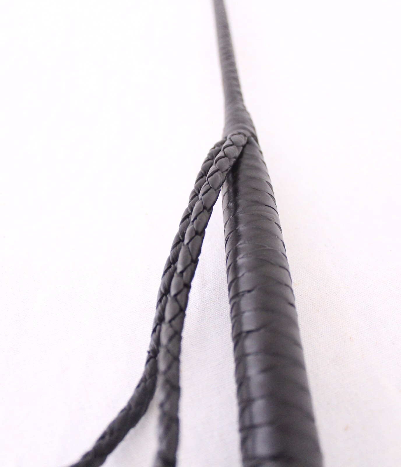 Riding Crop Horse Whip, Genuine Braided Leather Grip,Shaft & Leather Slapper