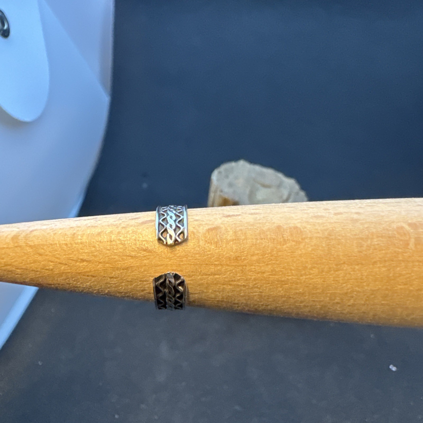 Patterned Cuff .925 Sterling Silver Toe Ring