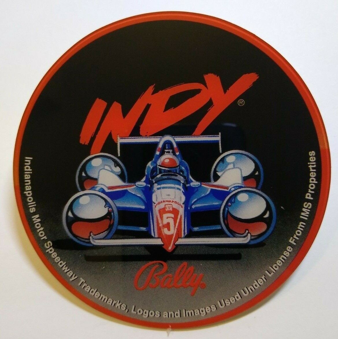 Williams Indianapolis 500 Pinball COASTER Original NOS Plastic Indy Racing 1995