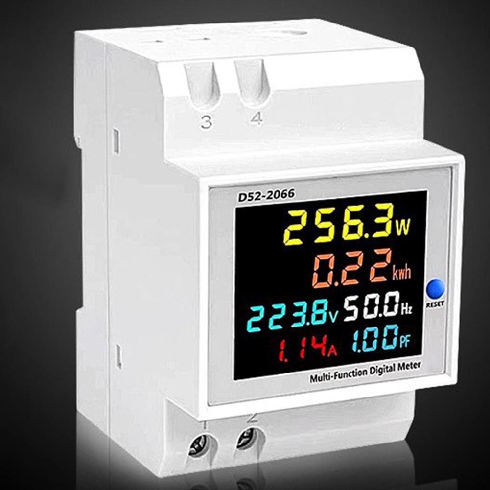 High Precision 100A DIN Rail AC Meter With Integrated for current Transformer