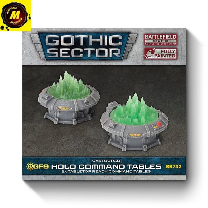 Gothic Sector: Castograd Holo Command Table (x2) -#BB732 - Sci-fi Terrain