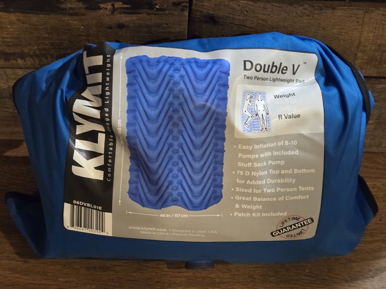 Klymit Static Double V two-person sleeping camping pad