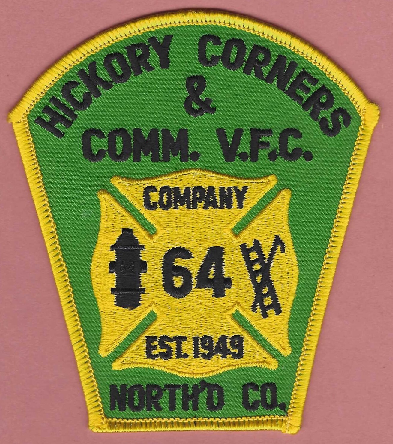 HICKORY CORNERS & COMMUNITY PENNSYLVANIA VOLUNTEER FIRE COMPANY 64 PATCH