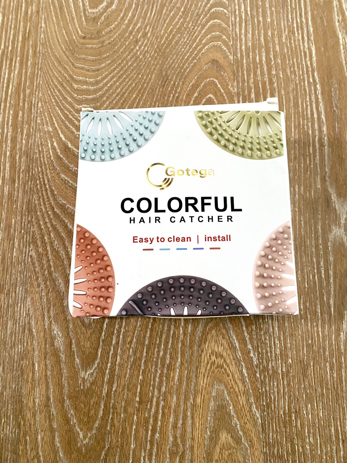 Gotega Colorful Hair Catcher For Drain Easy To Clean And Install  Set of 5 NEW!