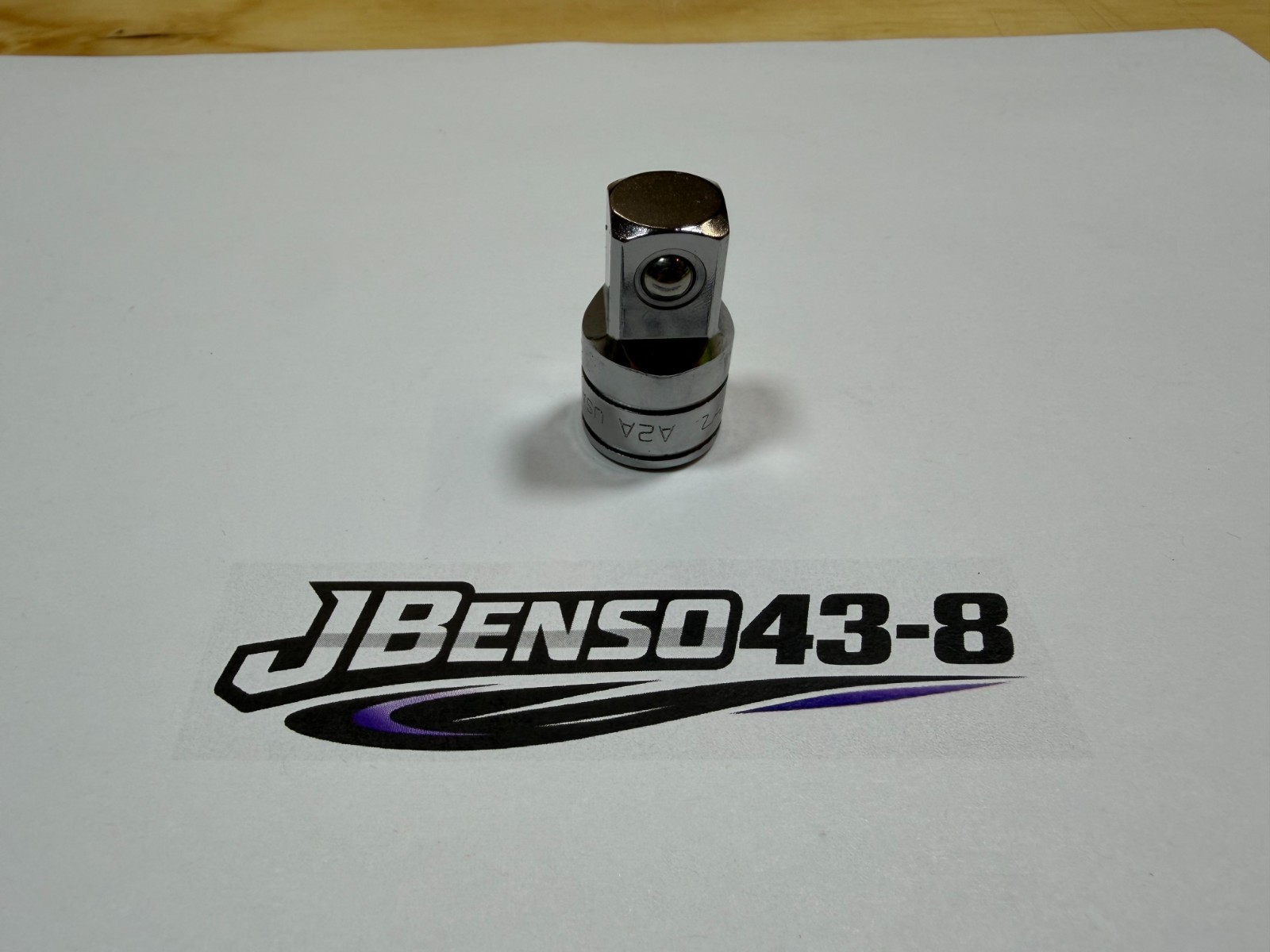 Snap-On Tools USA NEW 3/8" to 1/2" Drive Chrome Adapter Socket A2A