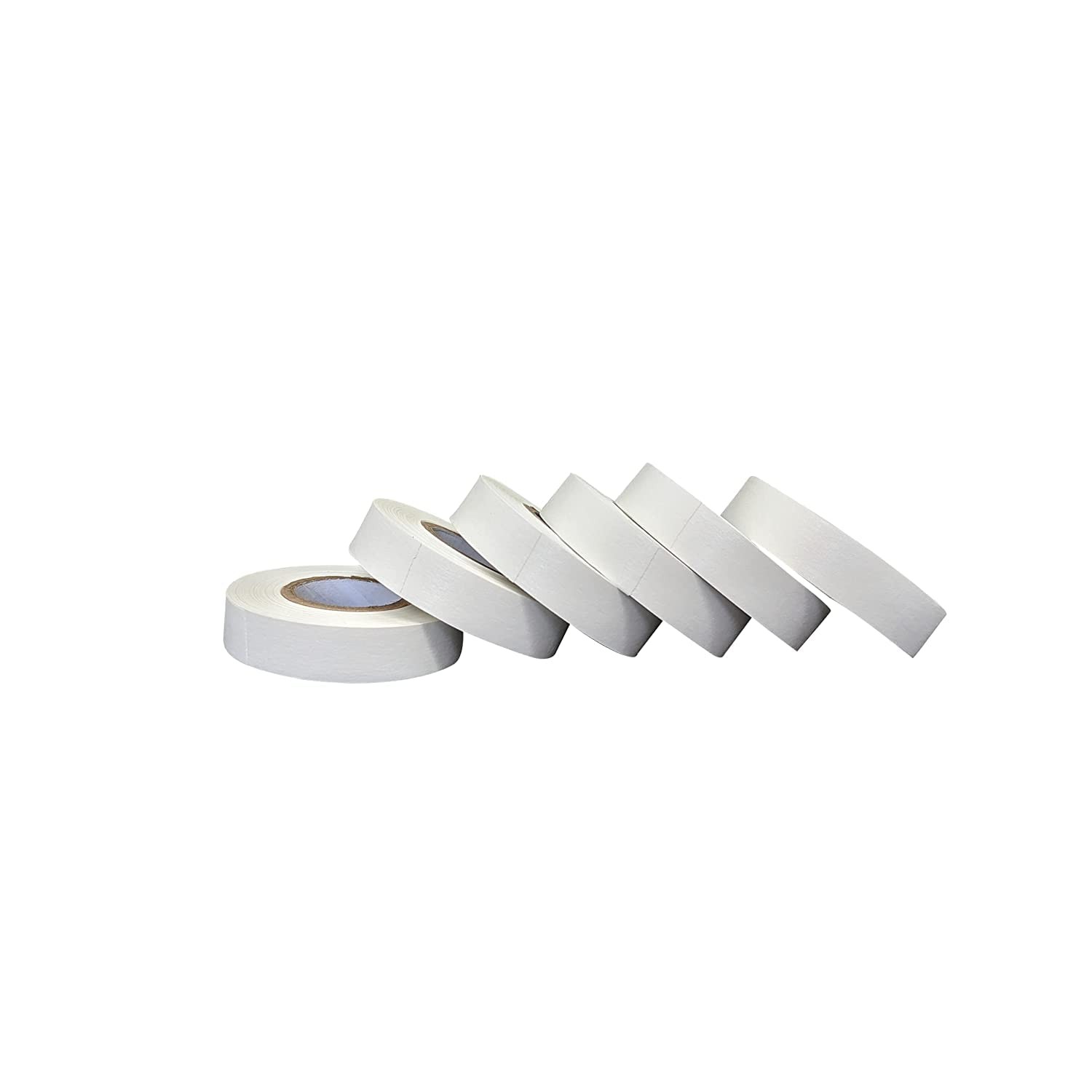 6-Rolls 1/2" USA Made Lab Labeling Tape 500" Length 1" Core White Color