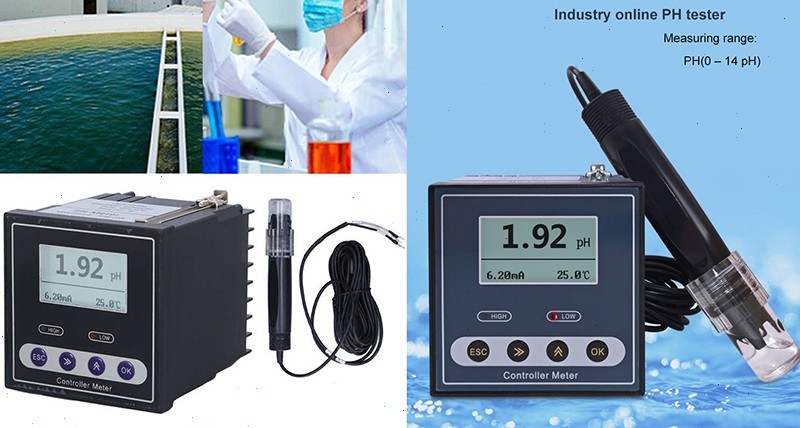 Digital Online PH Controller Meter Tester with Range 0~14pH Resolution 0.01pH