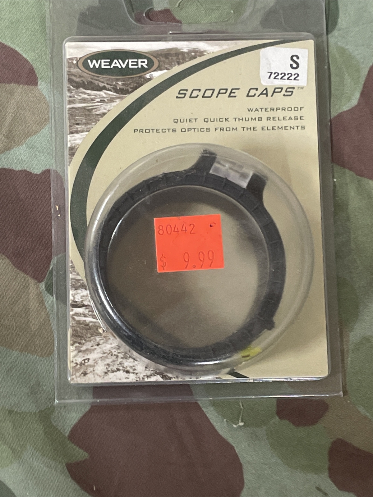 Weaver Scope Cap Size S 72222 2.220-2.400" 56.39-60.96mm