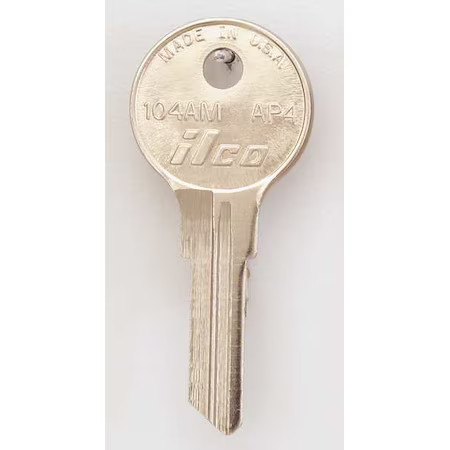 Kaba Ilco 104Am-Ap4 Key Blank, Brass, Type Ap4, 6 Pin, Pk10