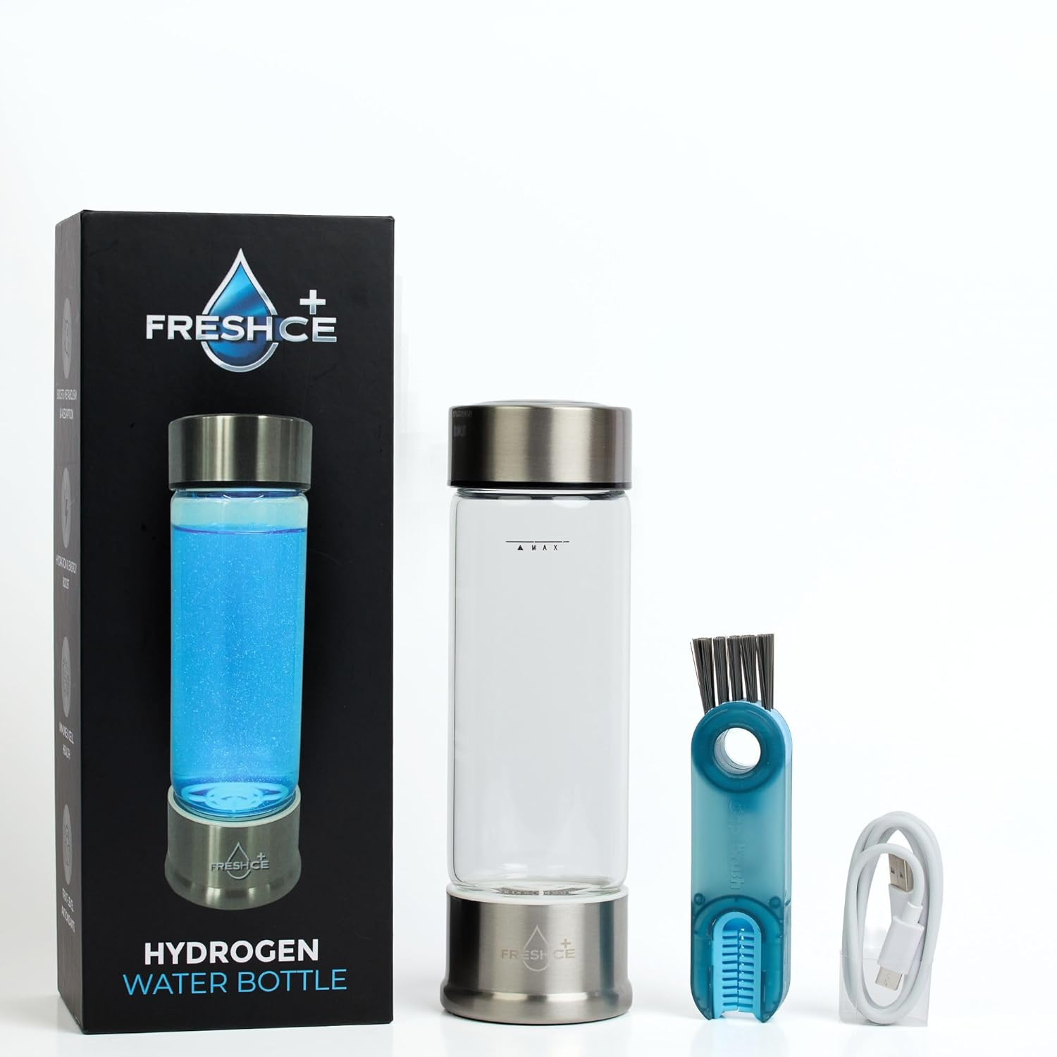 Hydrogen Water Bottle Generator – Portable Rechargeable Water Electrolyzer with