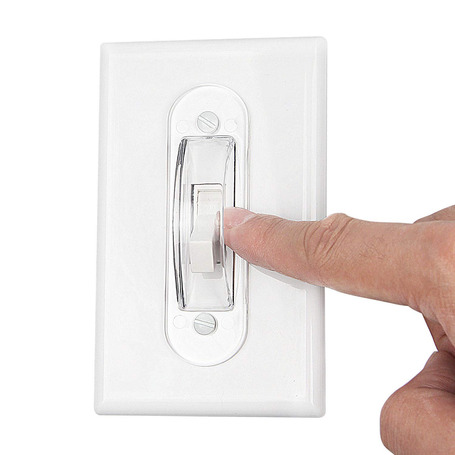 Wall Switch Guards Plate Covers Child Safety Security Home Decor (4 Pack), Cl...