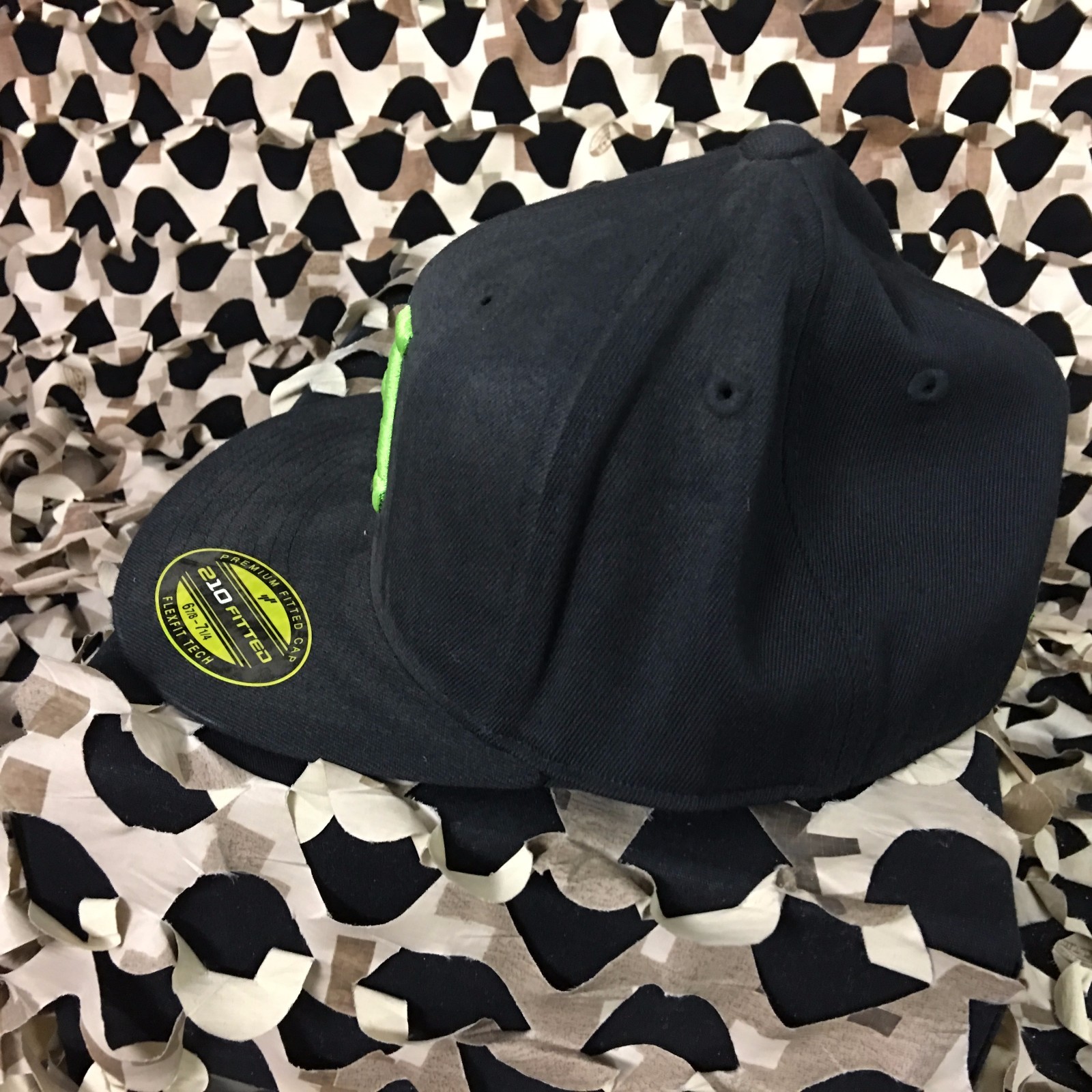 NEW HK Army Flex Fit H Hat - Neon - Small/Medium