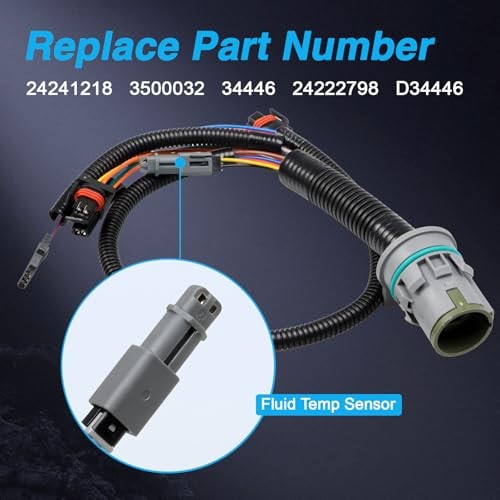 Transmission Internal Wire Harness with Temp Sensor Compatible with GM 4L80E