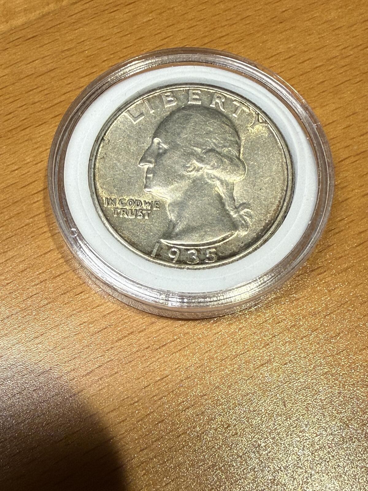 1935 Washington Quarter Silver US Coin Philadelphia Mint Circulated F/VF