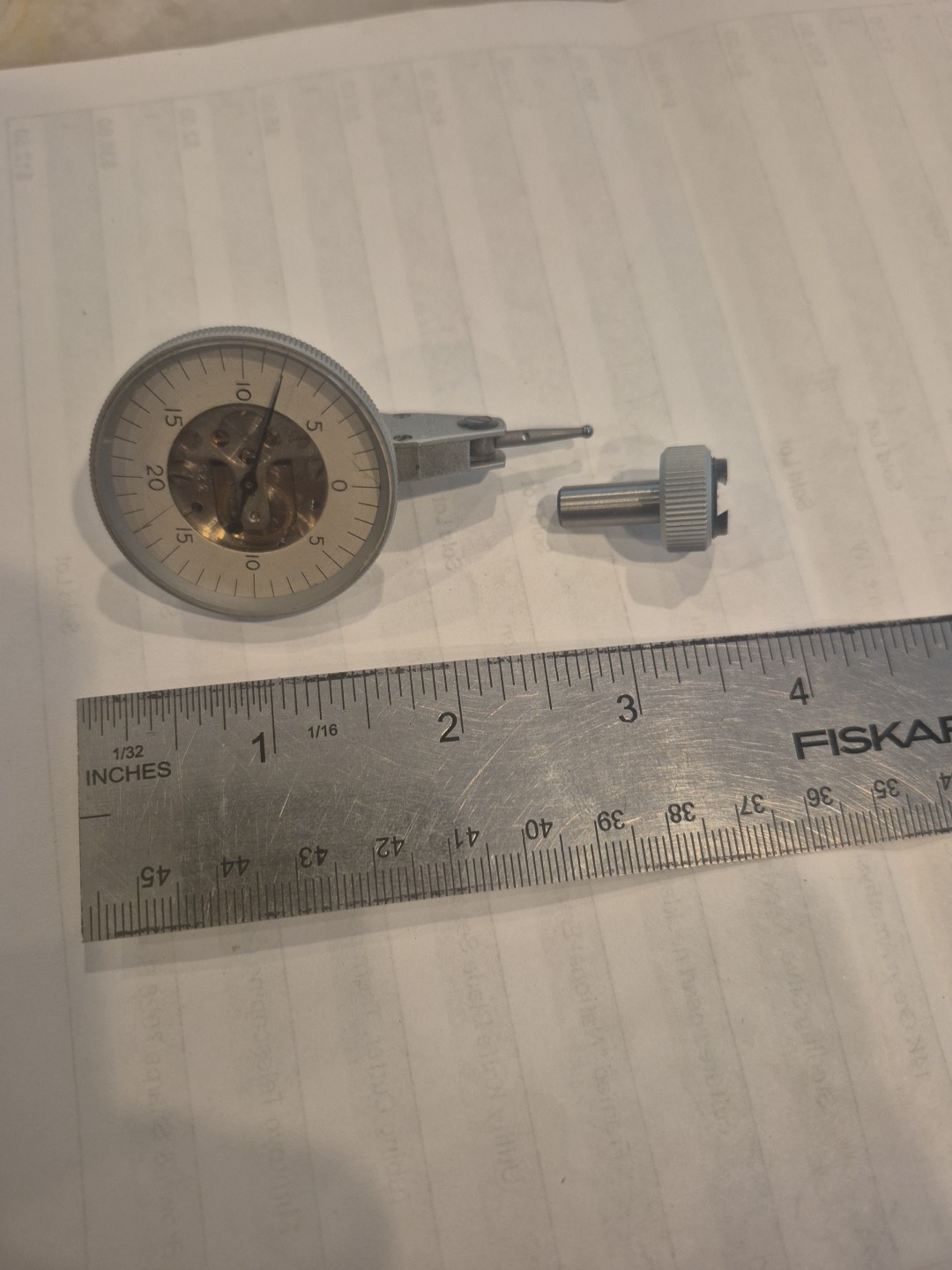 Compac 245 GA Dial Test Indicator .Swiss Made w/ Case