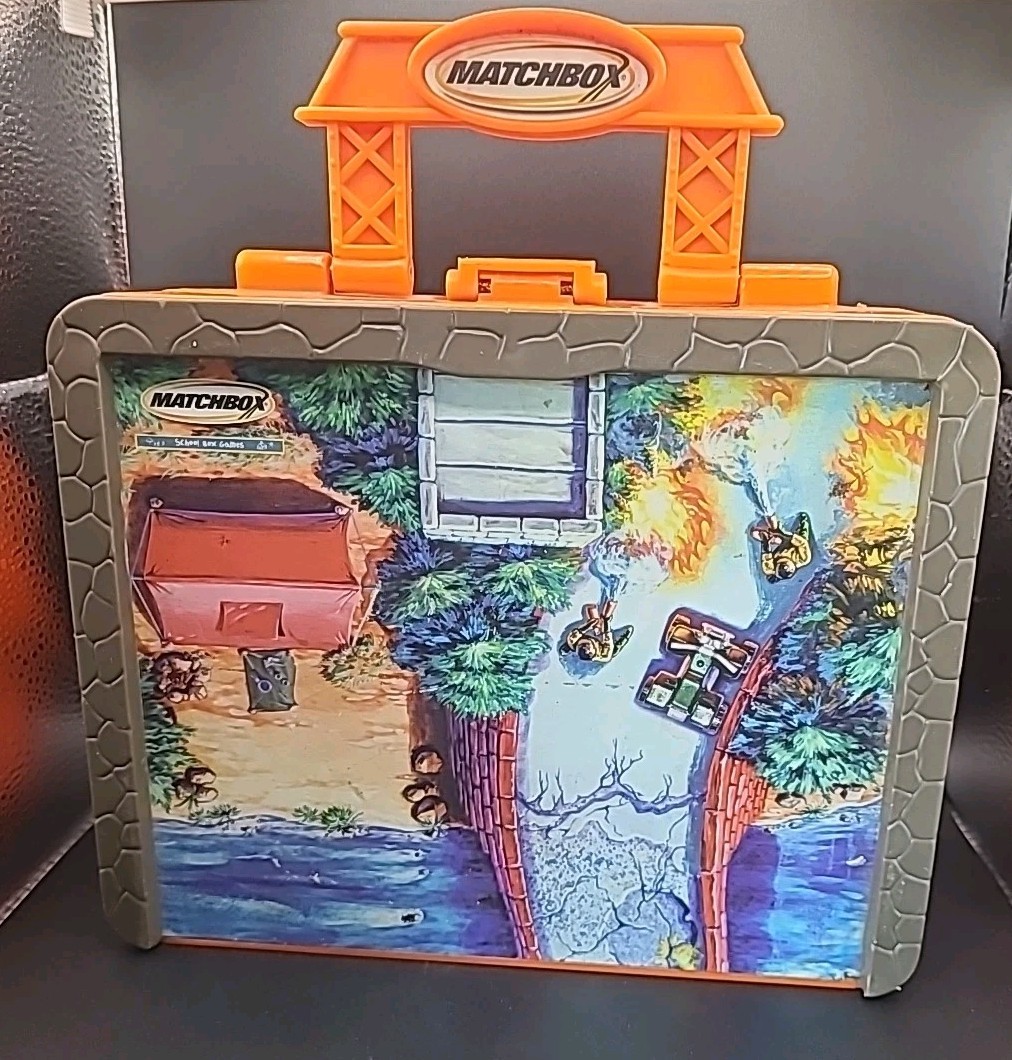 Vintage Matchbox Lunchbox School Box Games Track