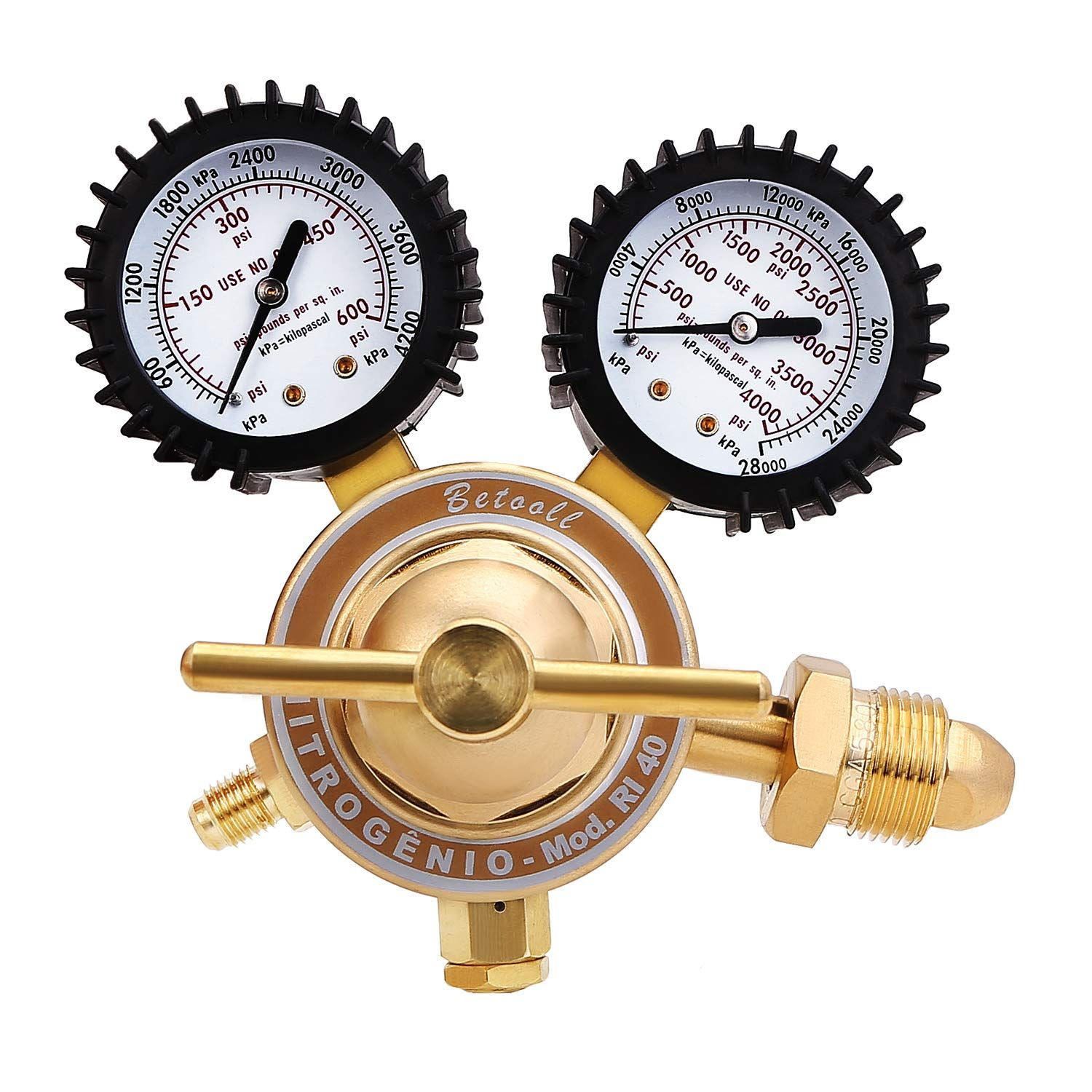 BETOOLL Nitrogen Regulator with 0-600 PSI Delivery Pressure