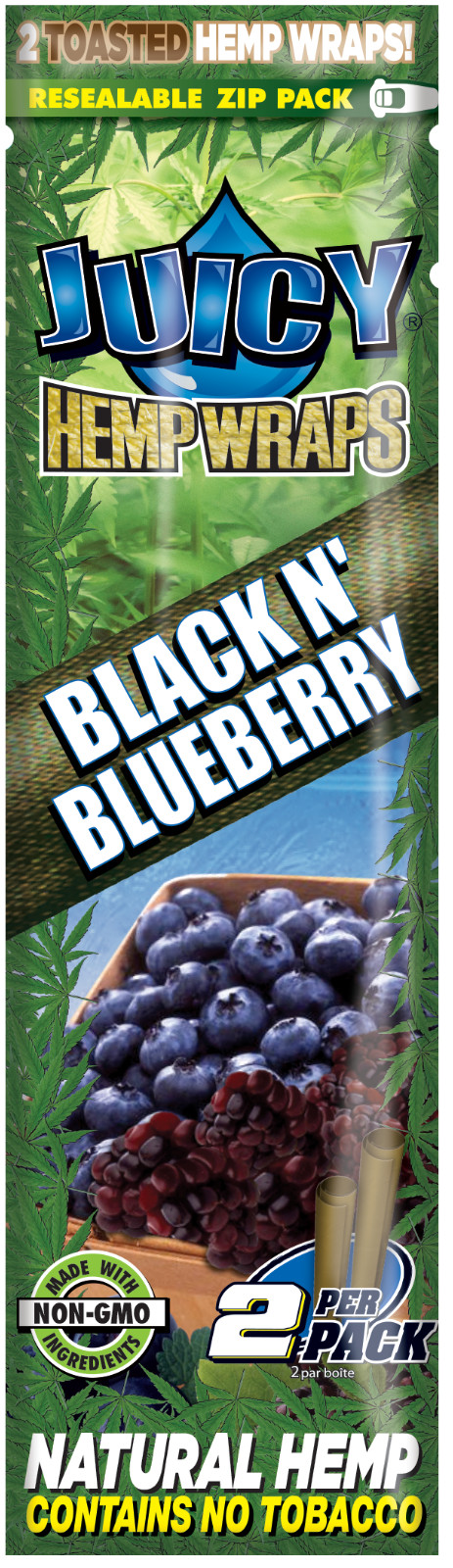 JUICY JAYS WRAPS NEW BLACK N' BLUEBERRY  *FREE USA SHIPPING*