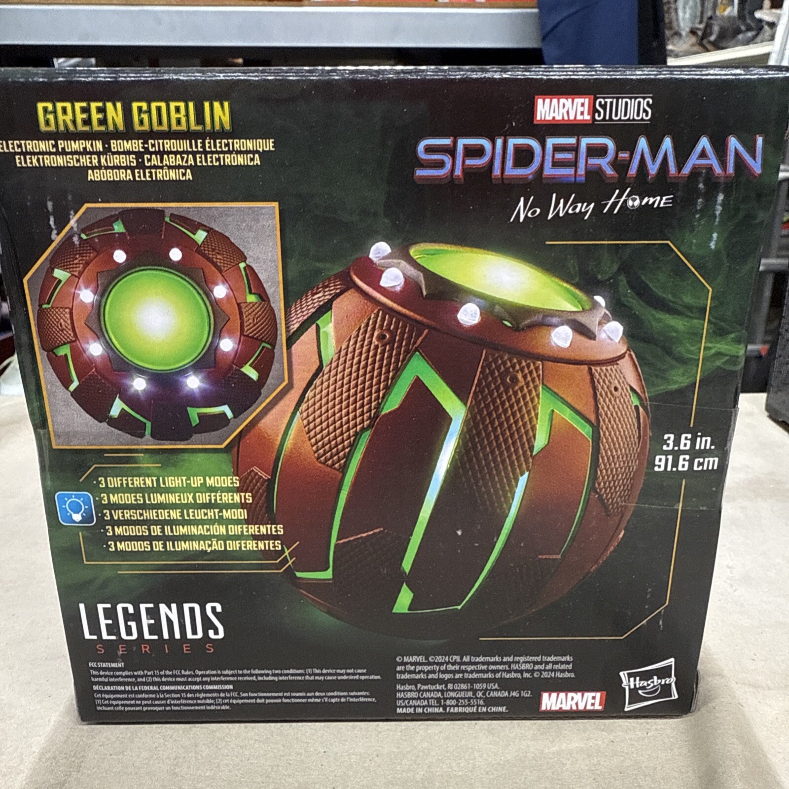 Marvel Legends Gear Prop Replica - Green Goblin Electronic Pumpkin IN STOCK