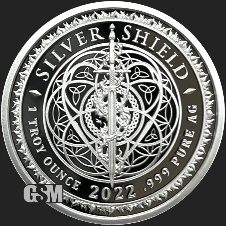 2022 1OZ Pentacon Proof - Silver Shield "777 Minted" .999 Pure - Collector Round