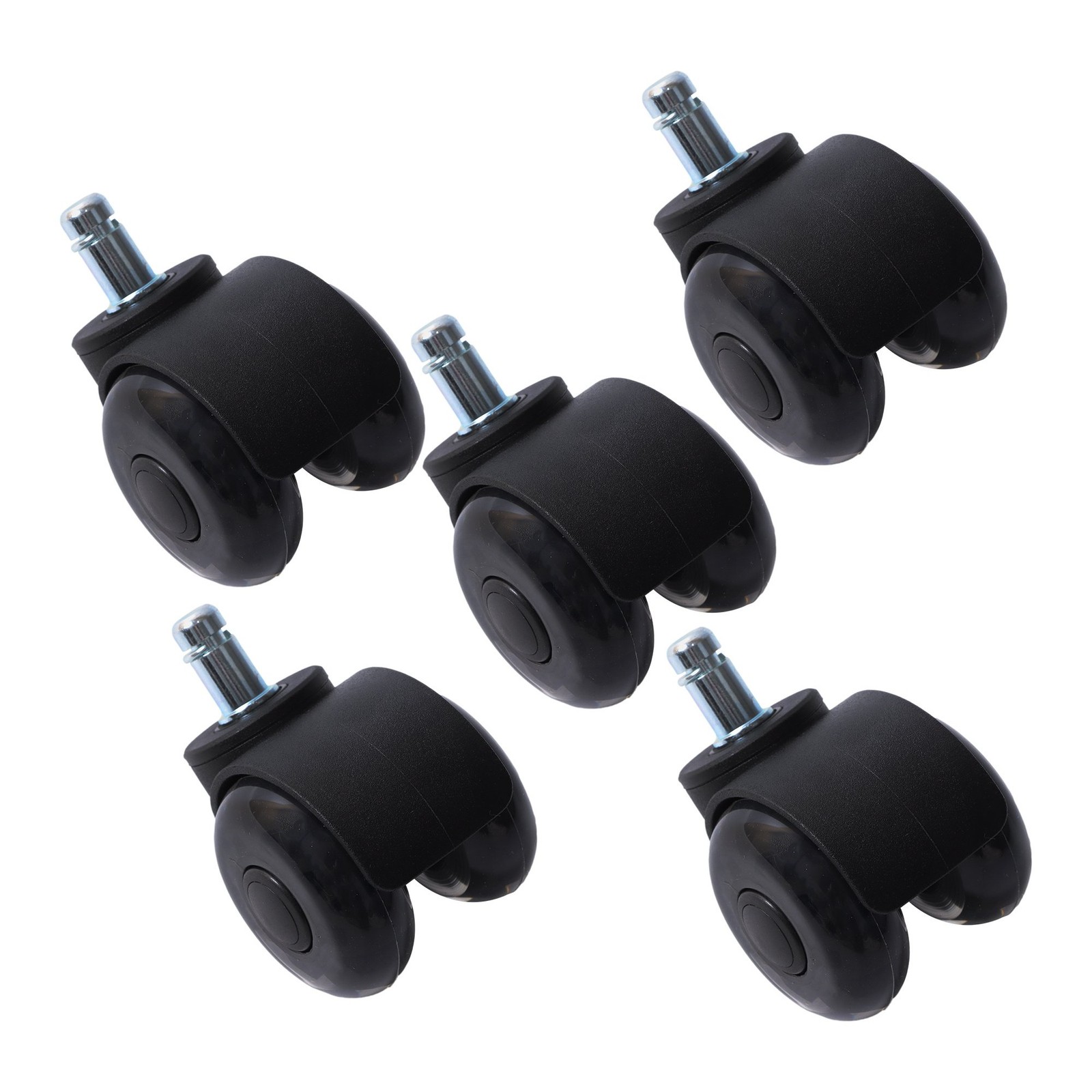 5 Pack 2 Inch Universal 360 Degree Heavy Duty Office Chair Caster Wheels