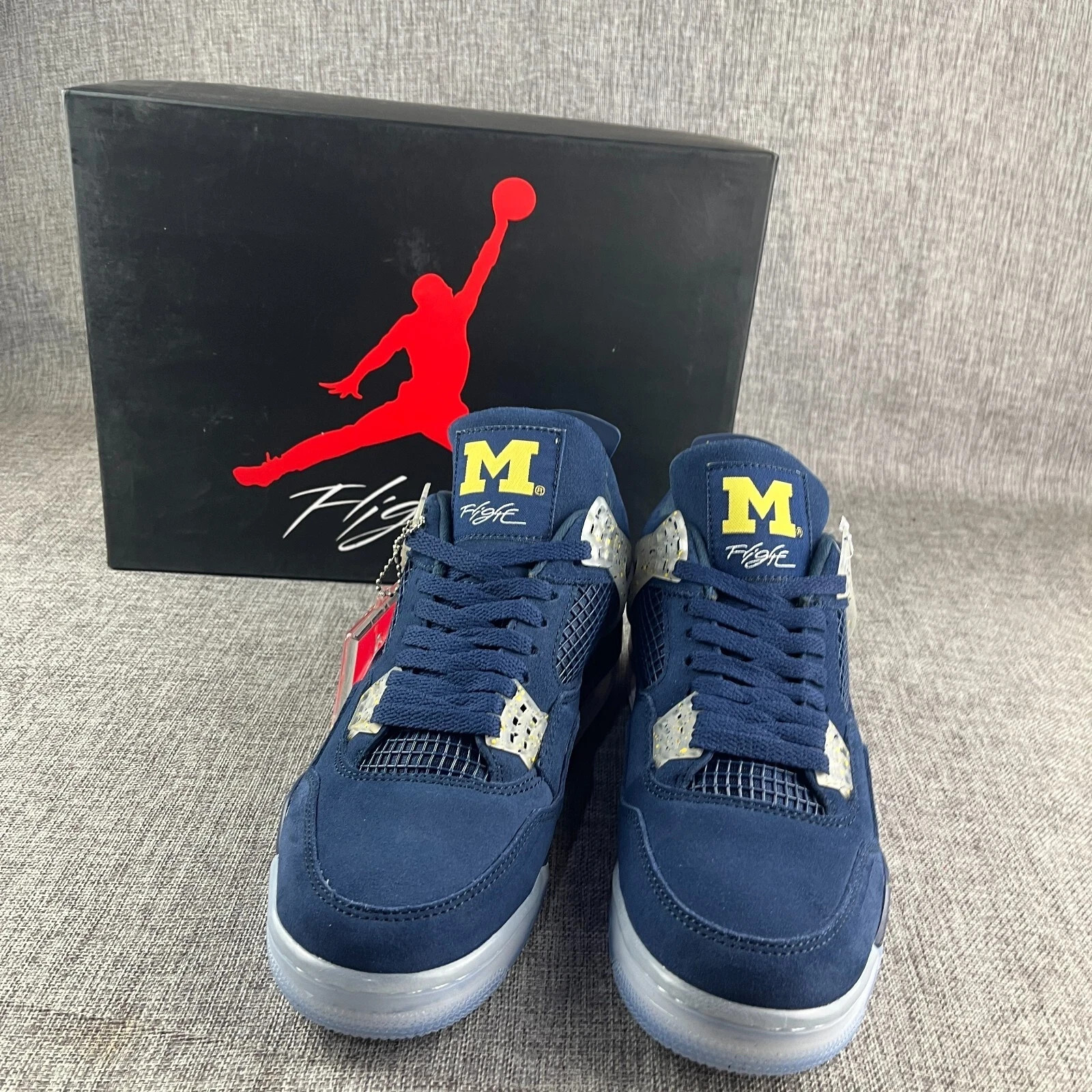Jordan 4 Retro PE Michigan Wolverines Size US 7-12 for Men