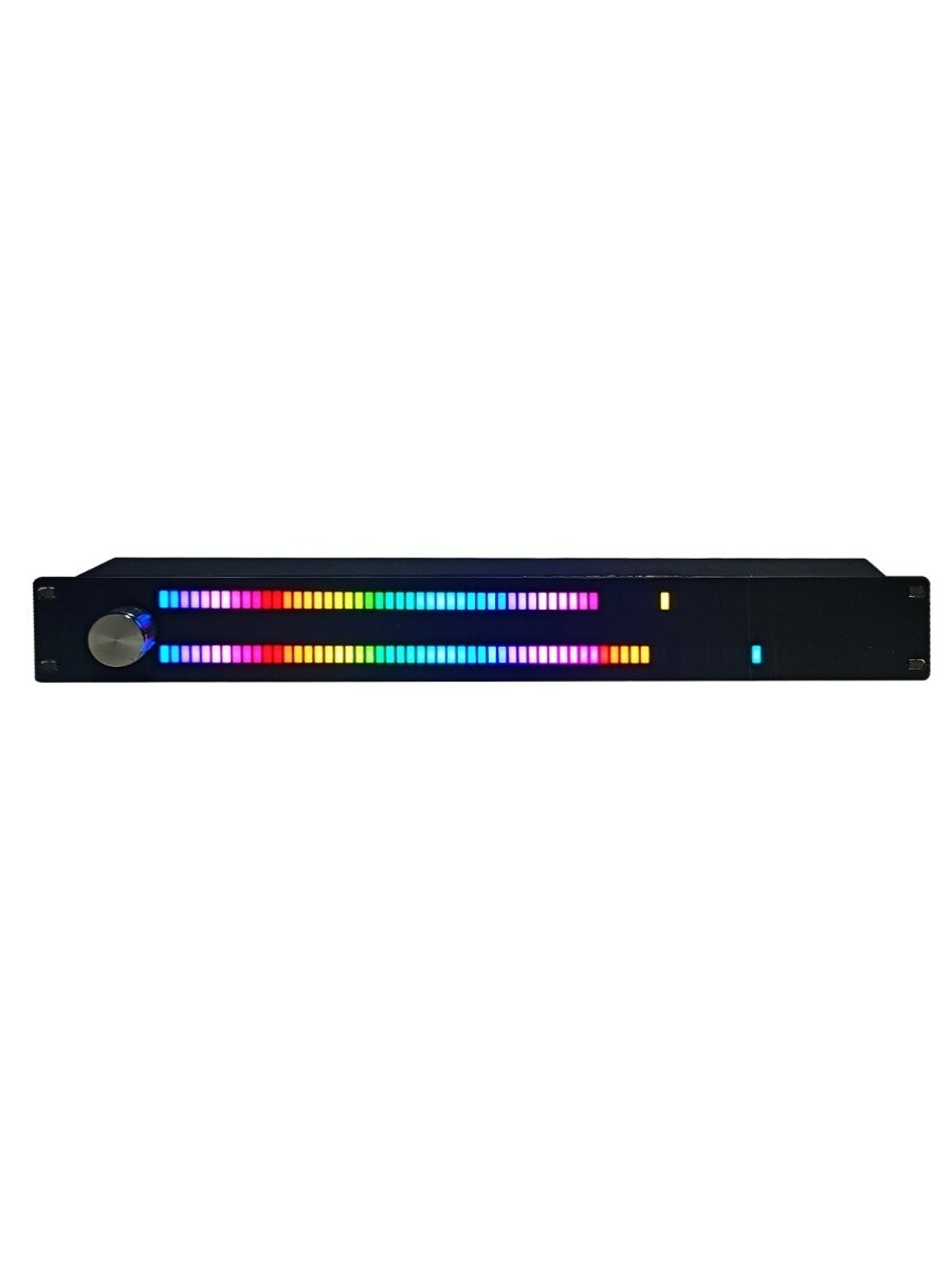 LED64x2 Level Rhythm Light Music Spectrum Display 1.5U Case Voice Control