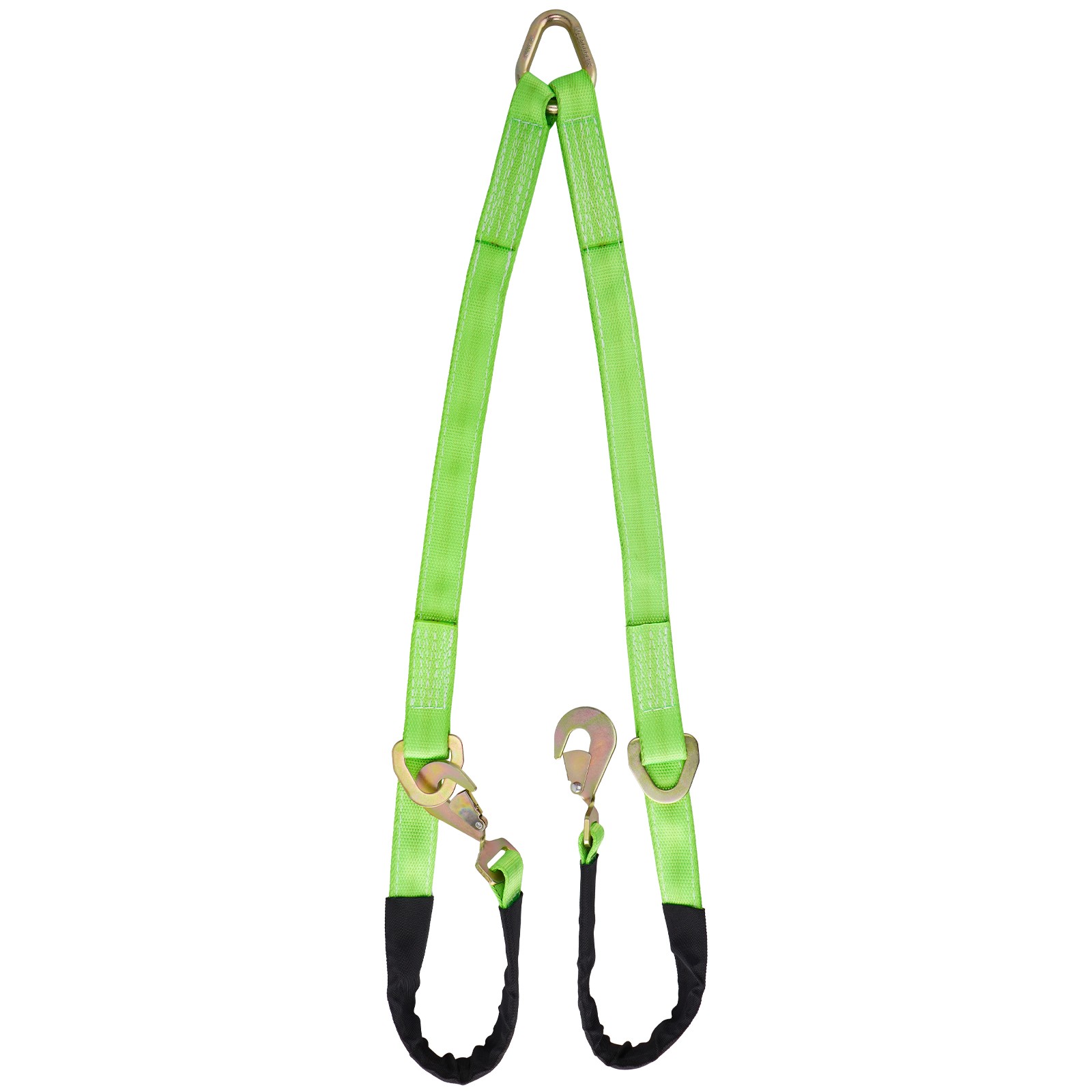 V-Bridle Recovery Strap 2"x4' w/Snap Hooks w/ Cordura Sleeve & Axle Straps Tow