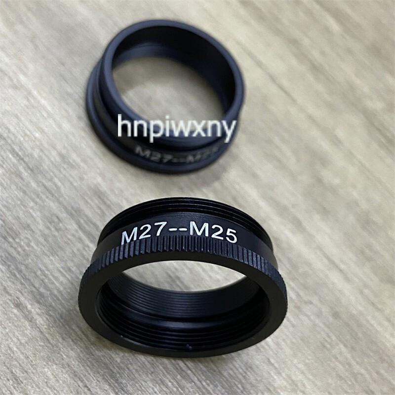 2pcs M27 to M25 Microscope Objective Lens Adapter Ring f Leica Nikon Microscope