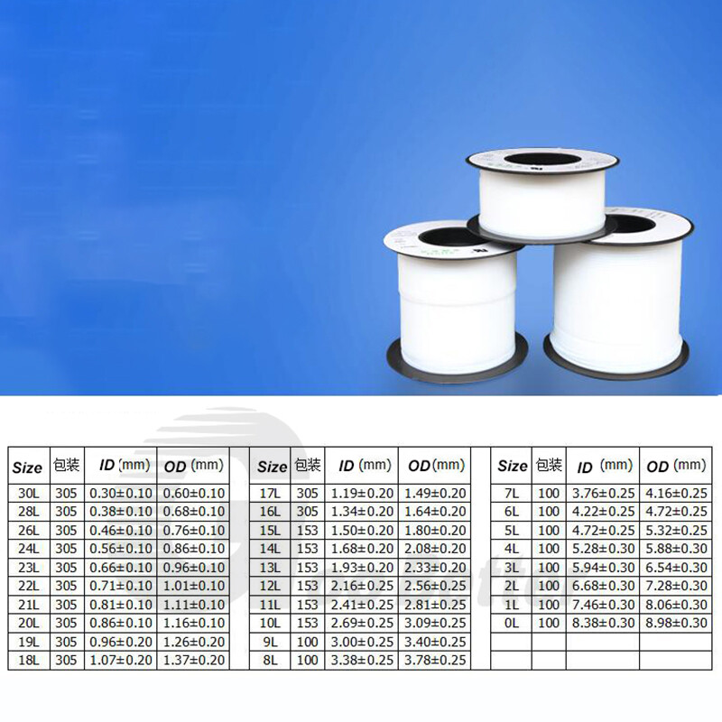 PTFE Tubing Pipe Hose ID 0.3mm-8.4mm OD 0.6mm-9mm Heat Resistant Translucent