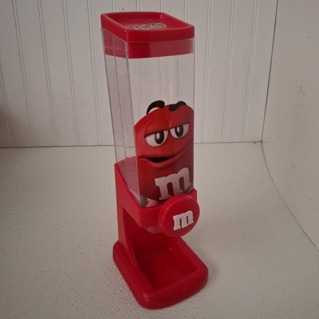 Red M&M Candy Dispenser 2018 Works Good