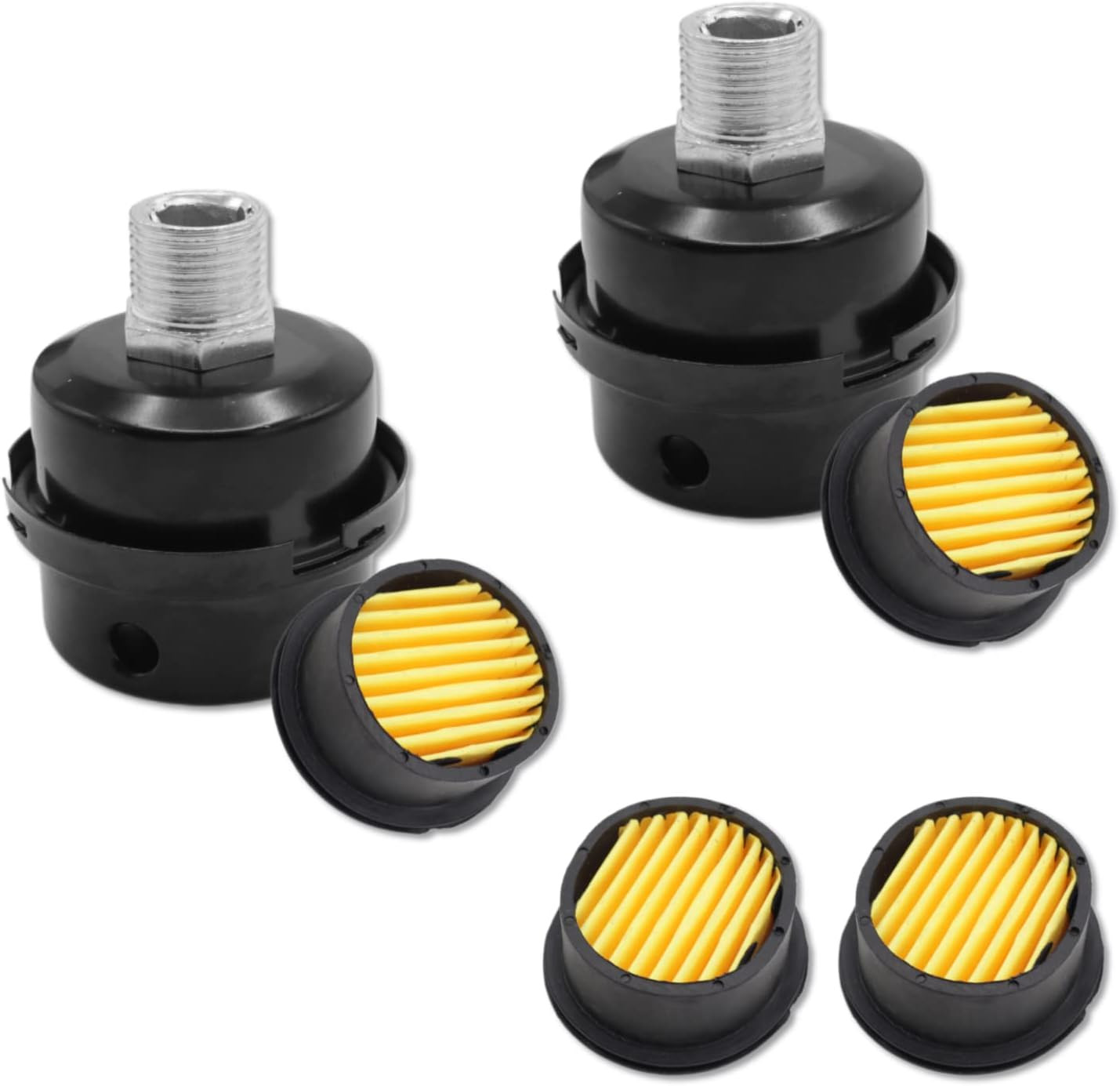 High-Quality 3/8 Air Compressor Silencer & Filter Replacement Kit Pack of 2