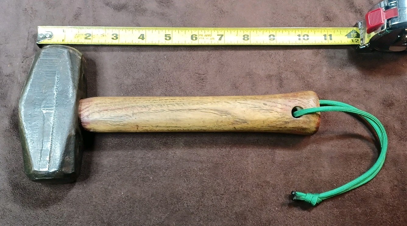 Vintage 3 Lb Sledge Hammer U S M 3? With Original Wood Handle