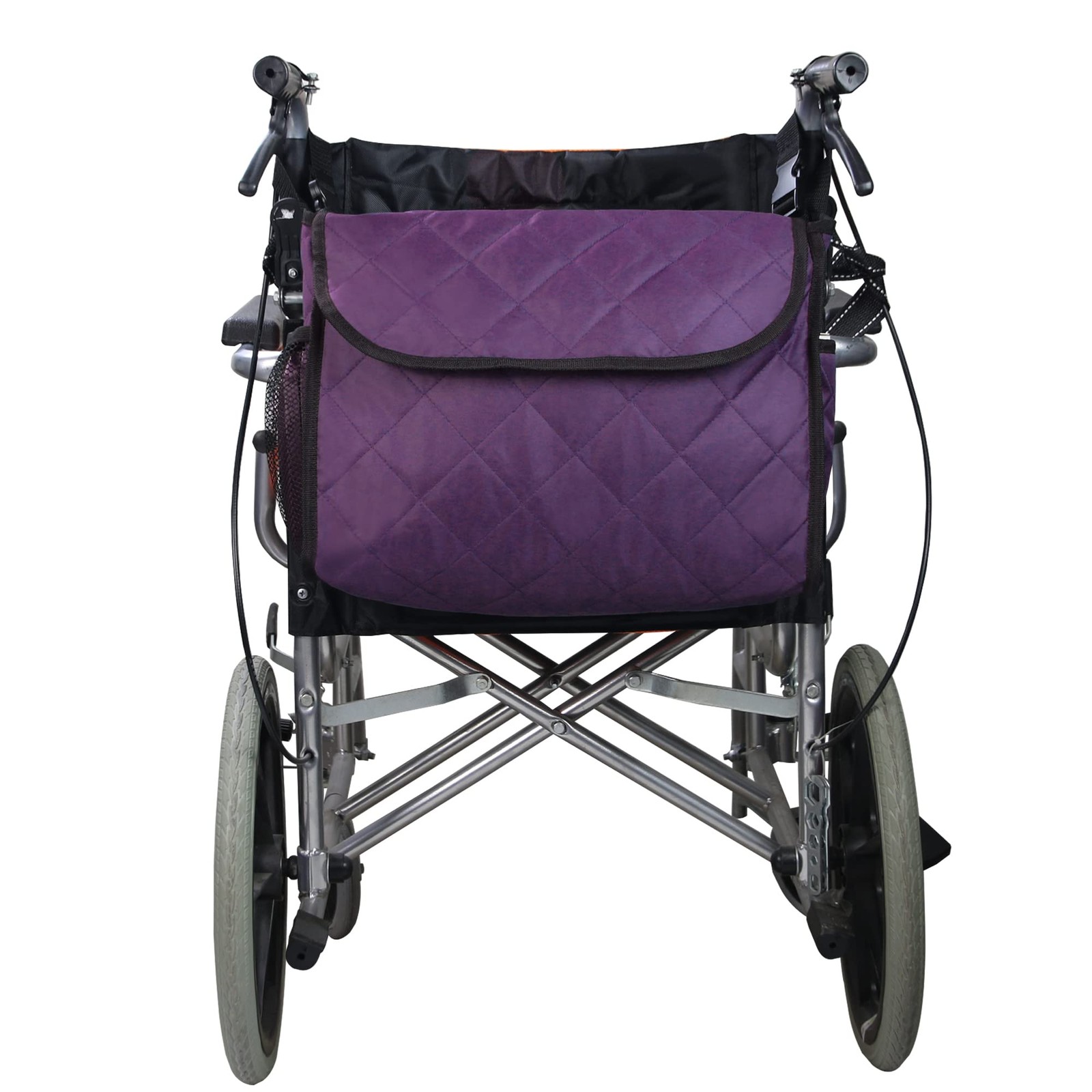 Large Capacity Wheelchair Bag Hang On Back of Walker Rollator Wheelchair