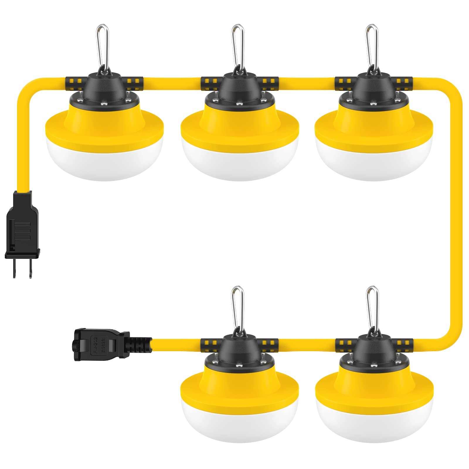 New Upgrade 50FT Construction String Lights LED Industrial Grade Best for Con...