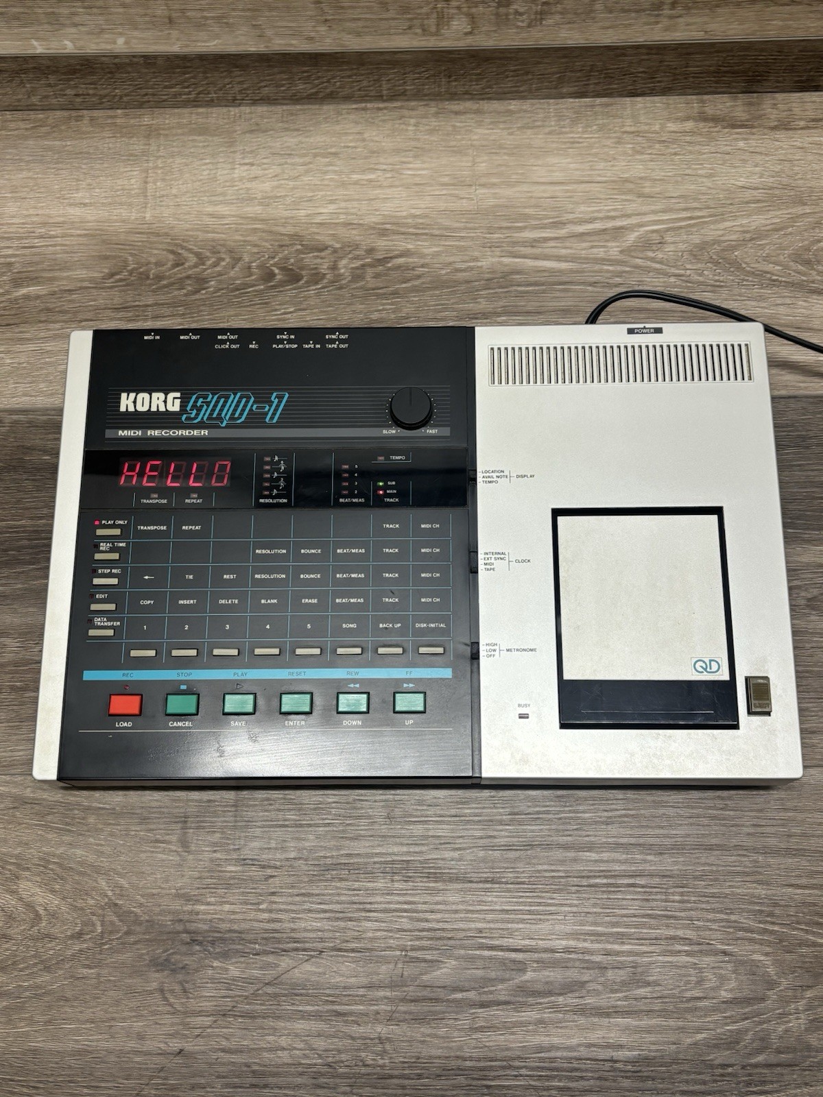 VTG KORG SQD-1 MIDI Recorder Audio Sequencer