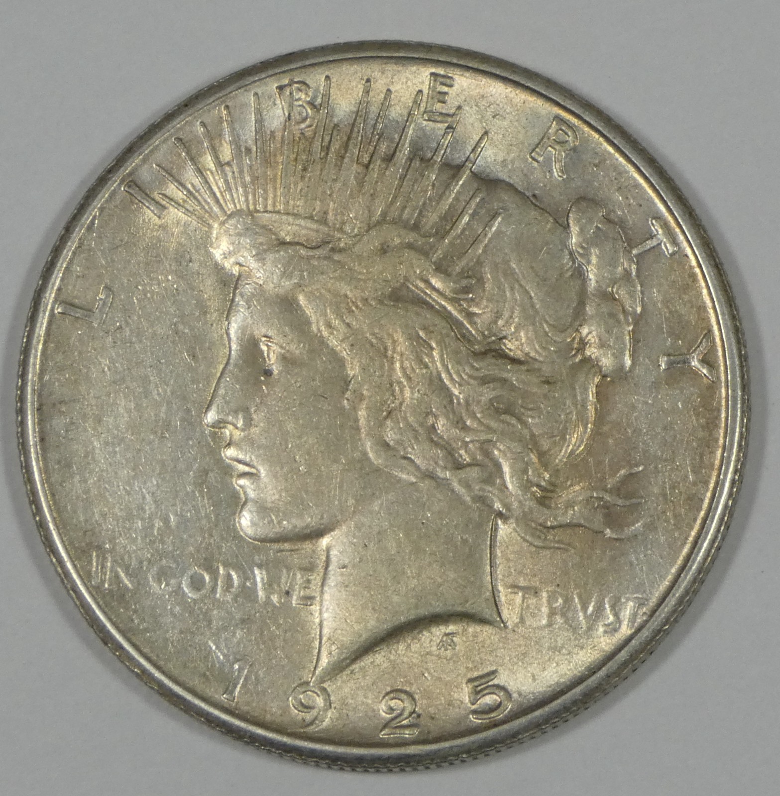 1925-S Peace Dollar ALMOST UNCIRCULATED Silver Dollar