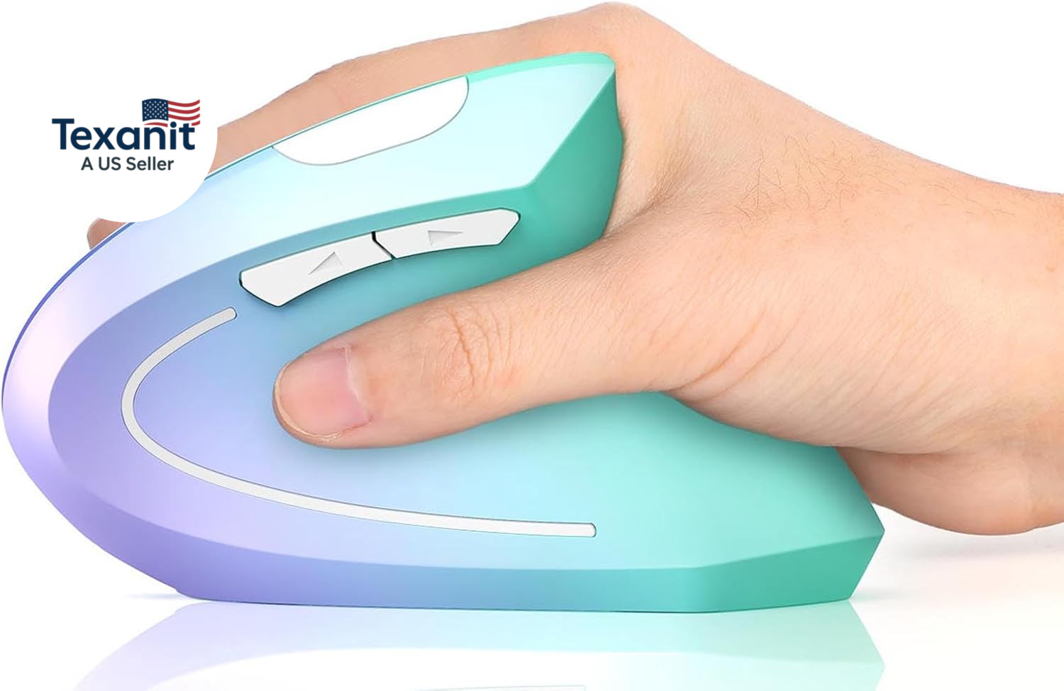 Ergonomic Mouse, Vertical Wireless Mouse, Rechargeable 2.4G Optical Carpal Tunne