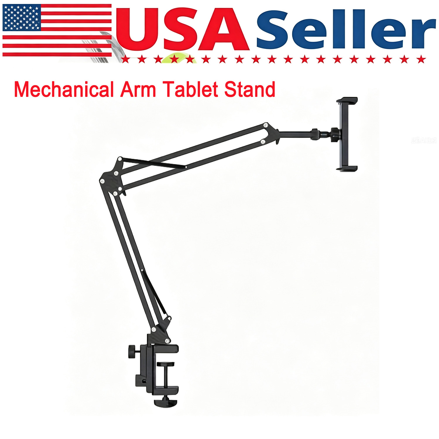 Adjustable Tablet Stand Mechanical Arm Rotating Holder Desk Mount Phone Cradle