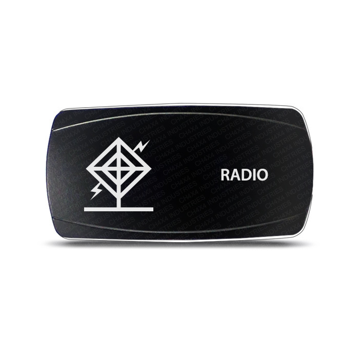 CH4X4 Marine Rocker Switch Radio Symbol