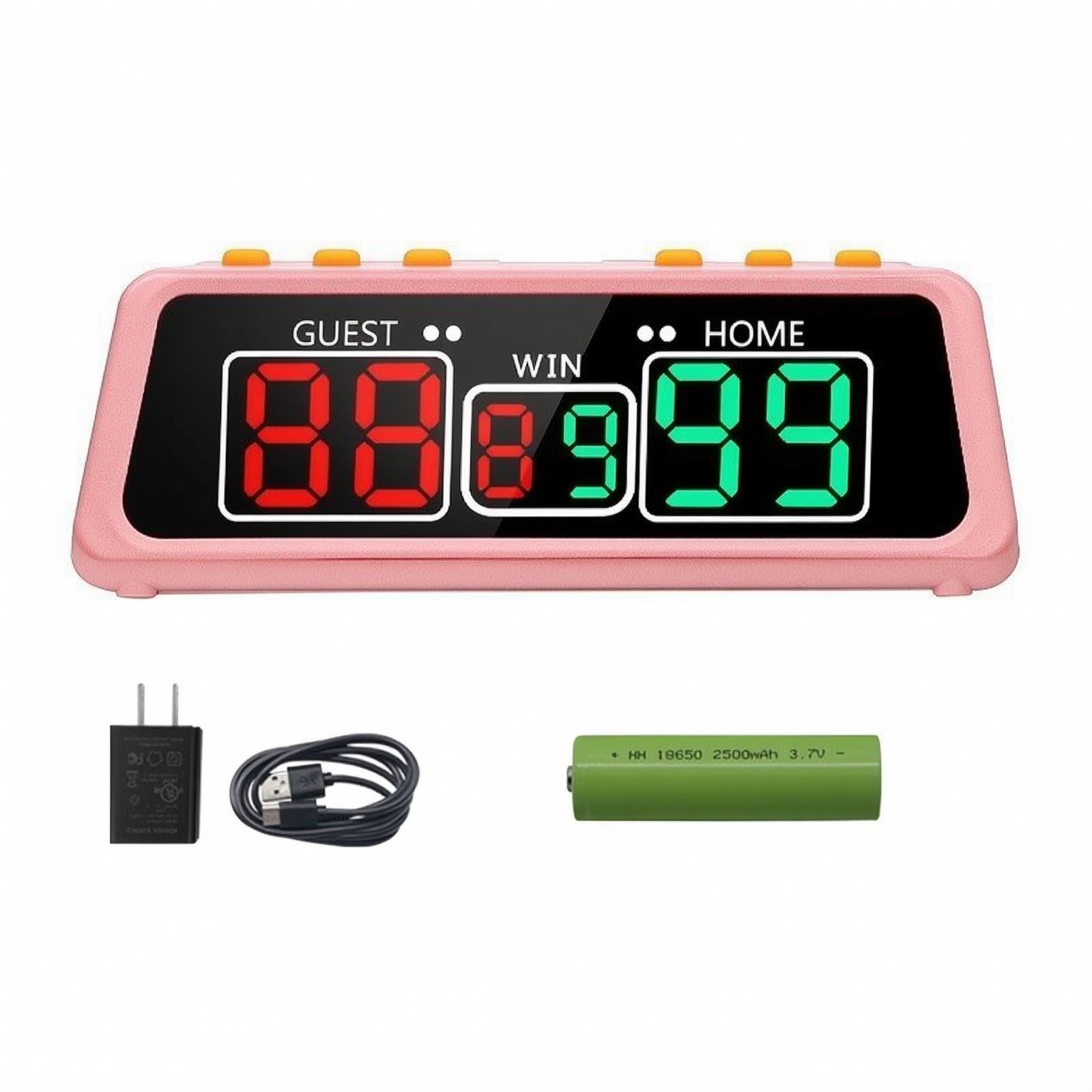 Double-Sided Scoreboard Electronic Tabletop Scoreboard Portable for Game Rooms