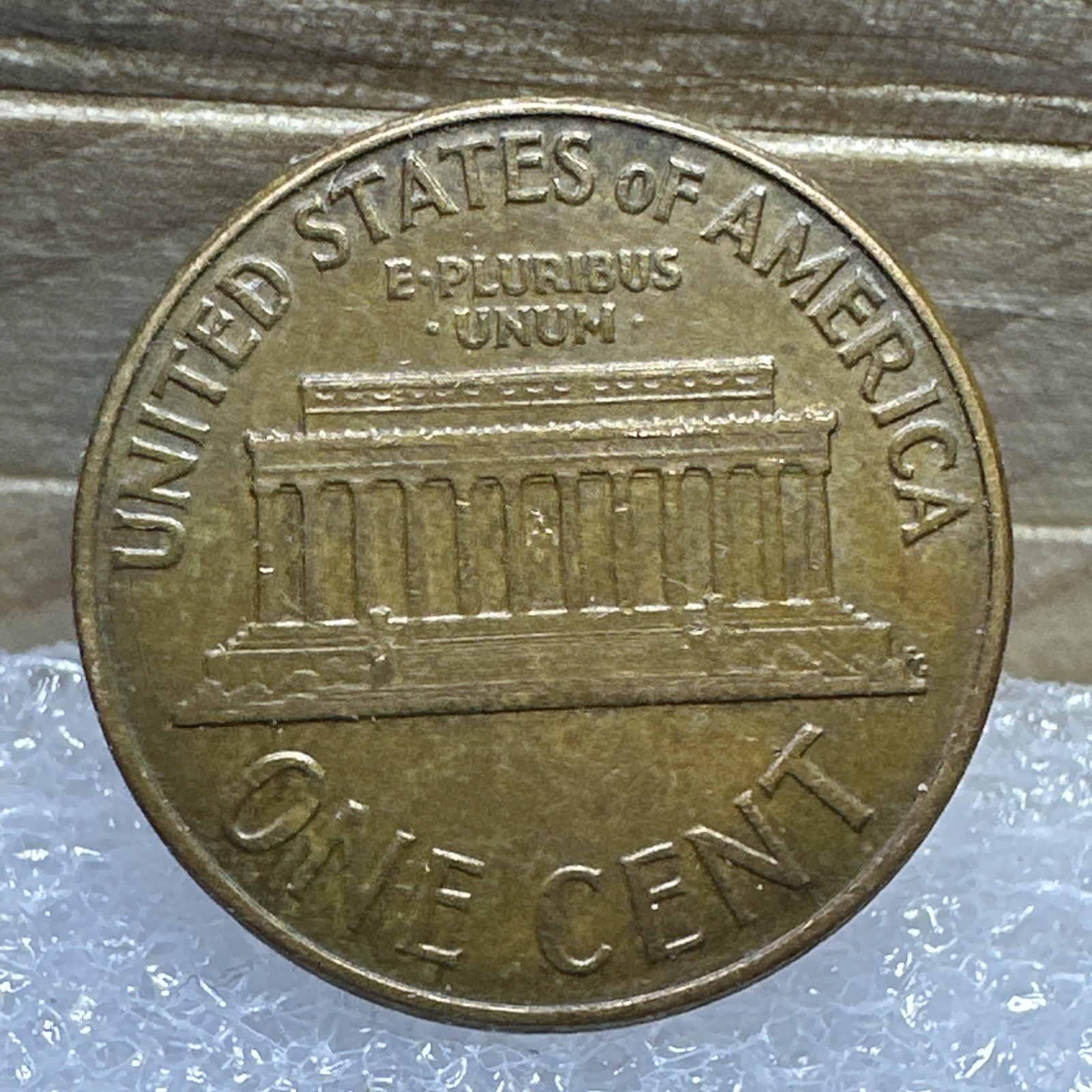 1960 D Mint Error Lamination Lincoln Memorial Cent Nice Red Brown, DDR