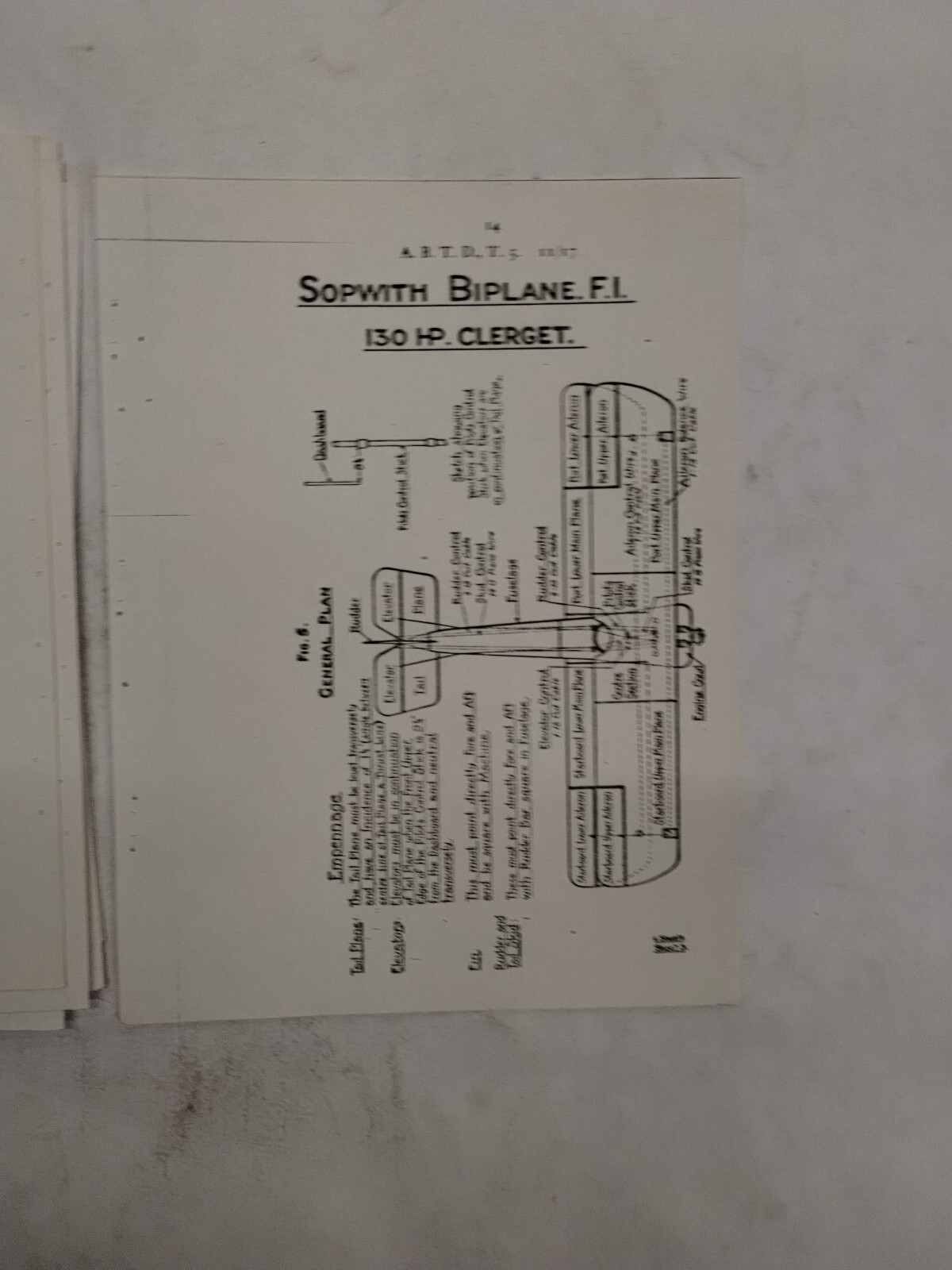 Sopwith Biplane F.I. (130 H.P. Clerget) Rigging Notes-Copy