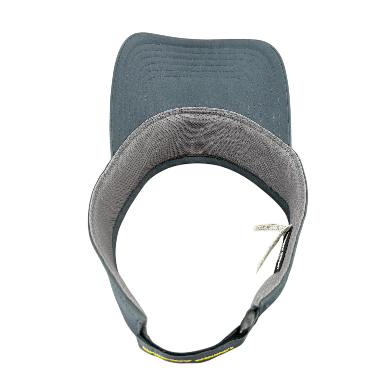 Under Armour Golf Visor Gray Green Logo Adjustable Strap OSFA Outdoor Active EUC