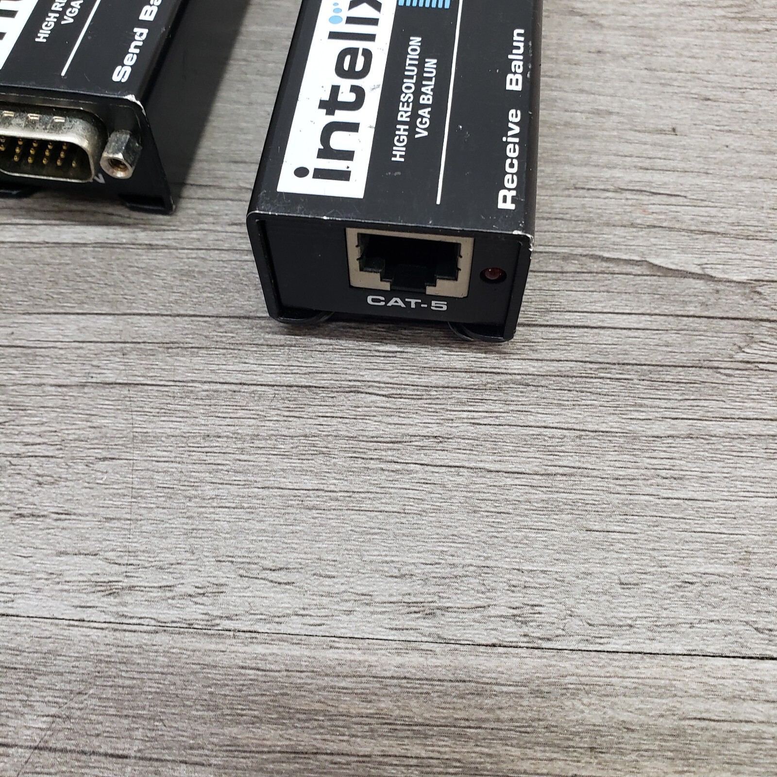 Two Intelix VGA High Resolution Baluns 1 Receive 1 Send CAT 5 Full Speed Modular