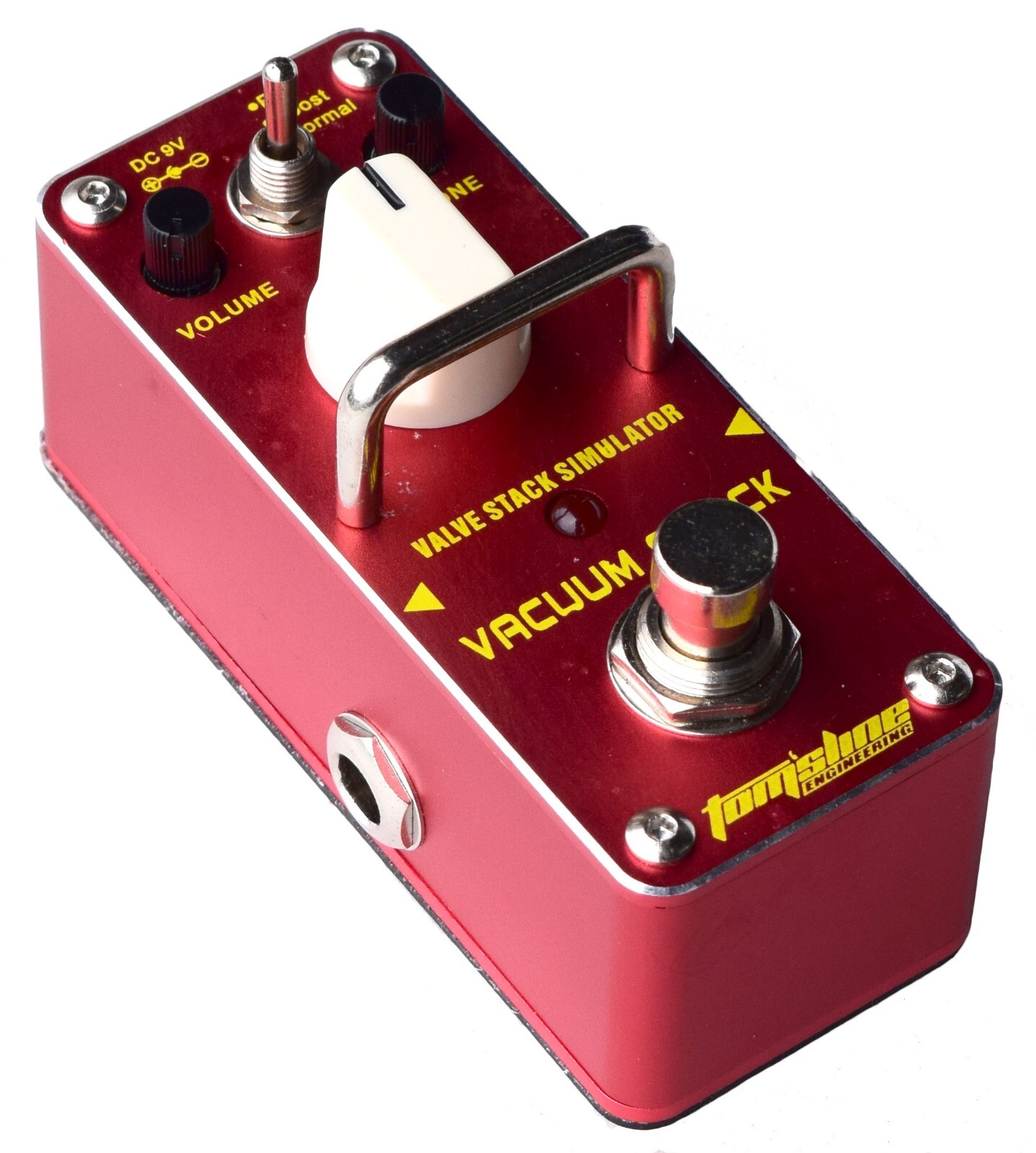 Tomsline AR-AVS-3 Vacuum Valve Stack Simulator Guitar Effects Pedal, Red
