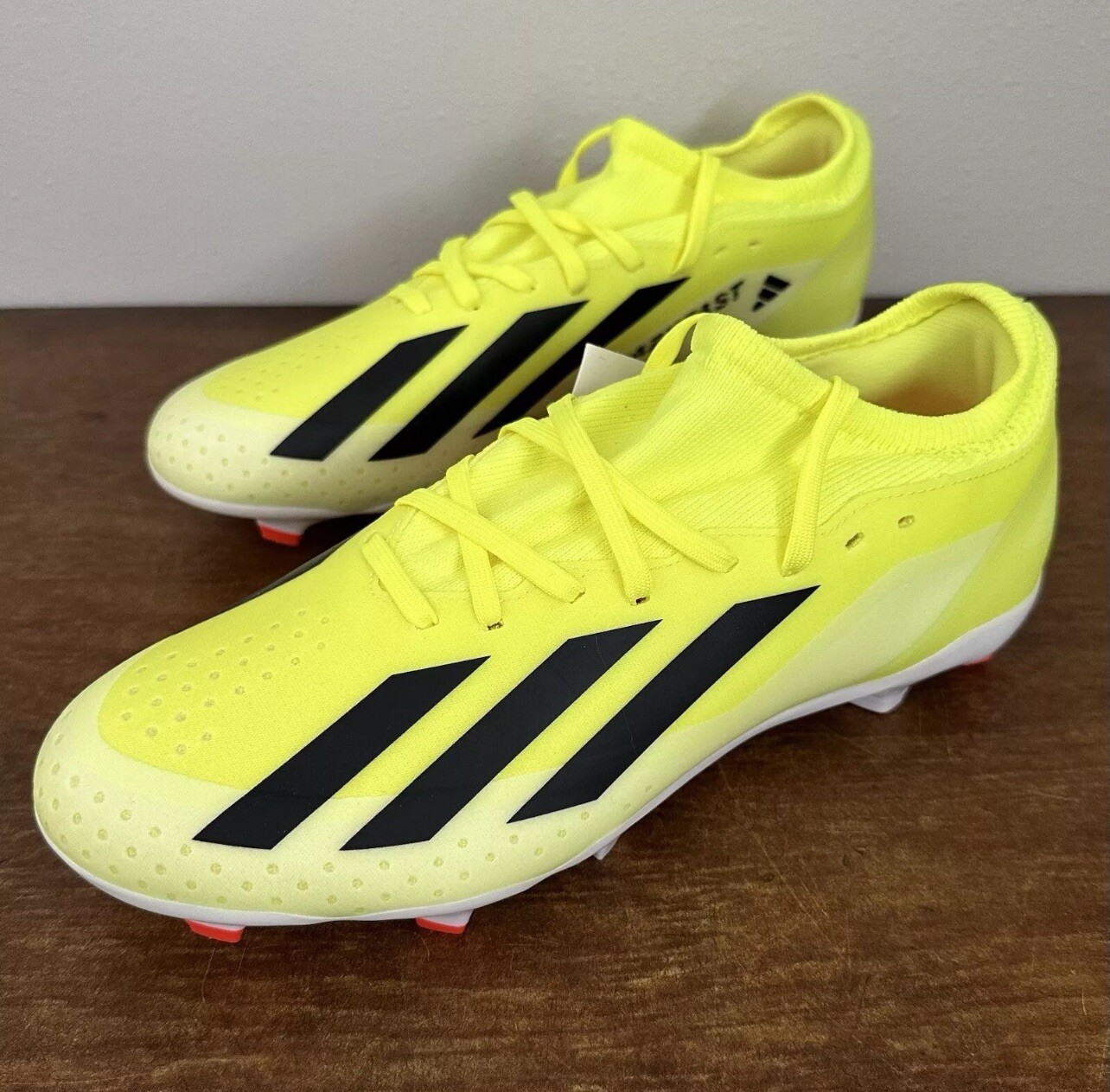 Adidas X Crazyfast League FG Soccer Cleats Black Yellow IG0605 Men’s Size 12