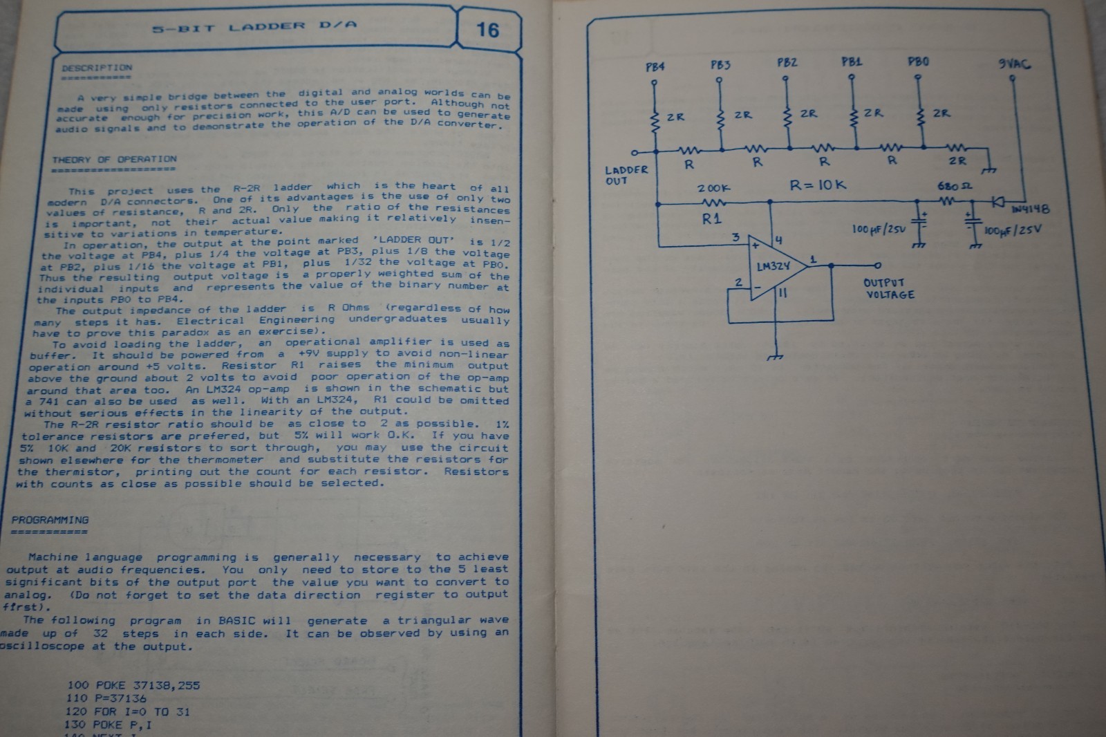 VIC-20 Interfacing Blue Book Commodore V.J. Georgiou 1982 Paperback Book