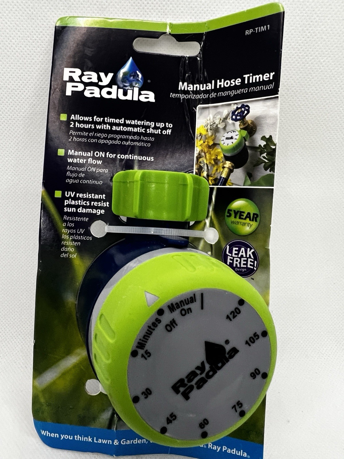 Ray Padula Automatic Mechanical Water Garden Hose Sprinkler Timer End accessory
